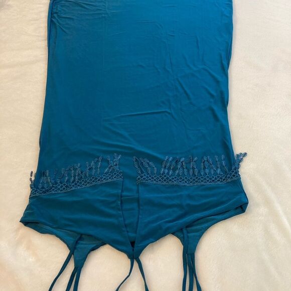 Jon & Anna NY Medium Tassel Fringe Criss-Cross Straps Maxi Formal Party Dress - Picture 10 of 10